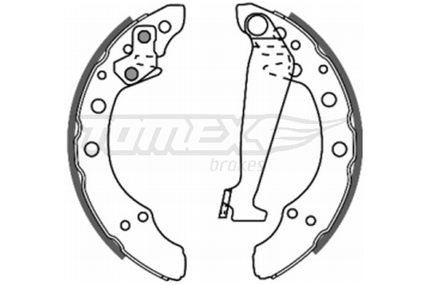 Sada brzdových čeľustí TOMEX Brakes